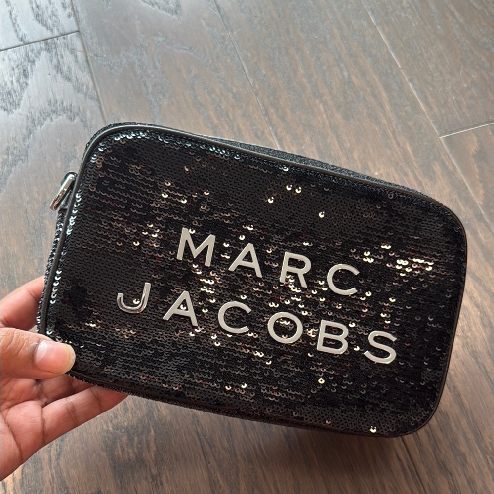 Marc Jacobs Glittering Black Sequin Clutch